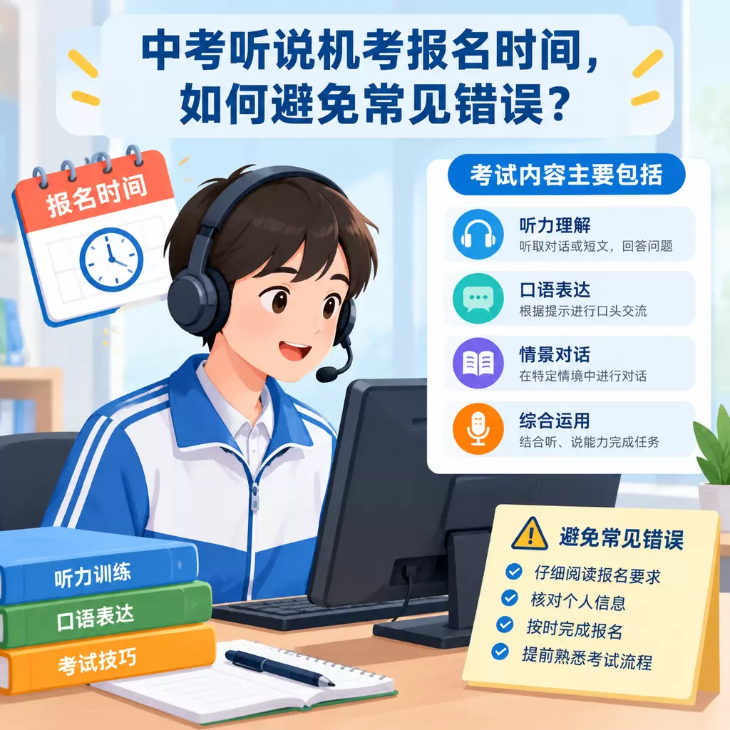 江陵中考听说机考报名时间，如何避免常见错误？