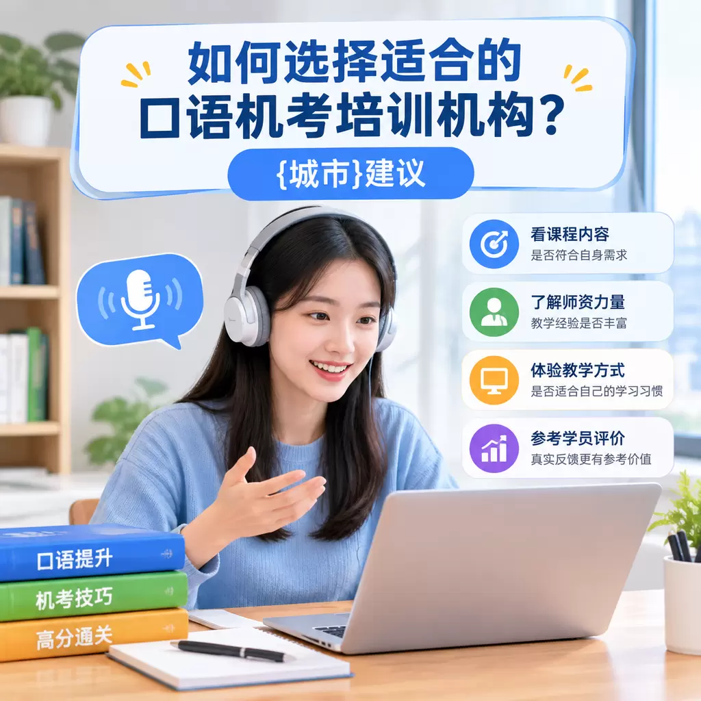 如何选择适合的口语机考培训机构?江陵建议
